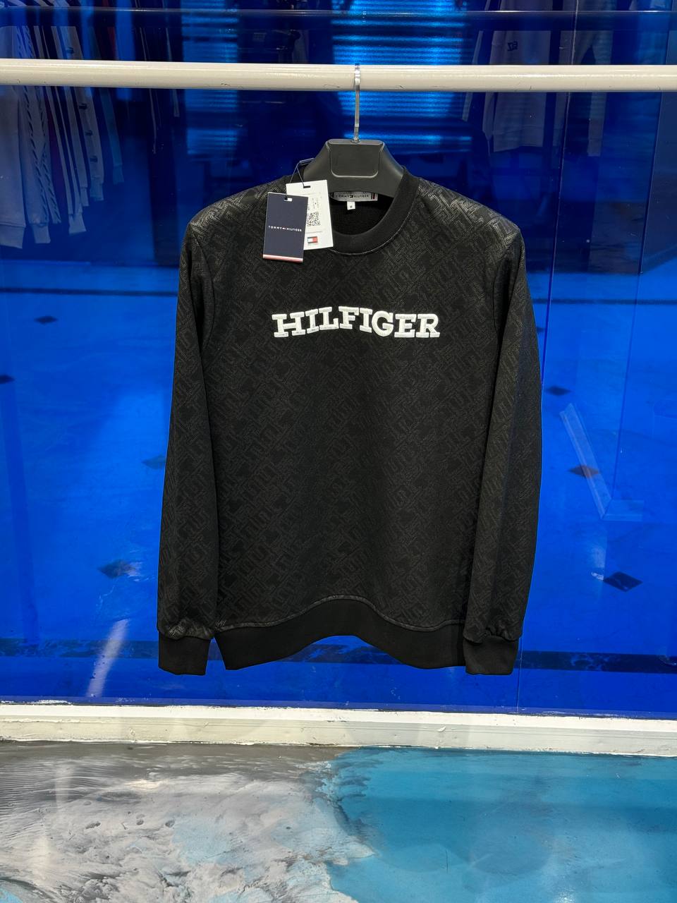 Tommy Hilfiger Uzun Kollu Siyah Sweat