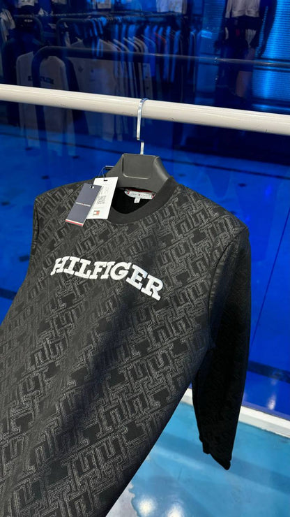 Tommy Hilfiger Uzun Kollu Siyah Sweat