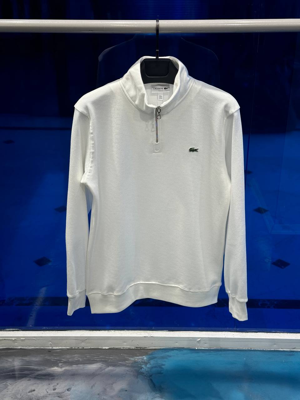 Lacoste Uzun Kollu Beyaz Sweat