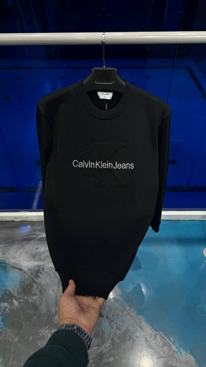 Calvin Klein Uzun Kollu Siyah Sweat