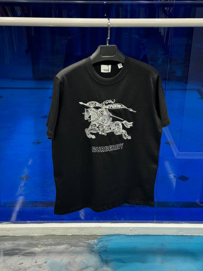 Burberry Kısa Kollu Siyah T-Shirt