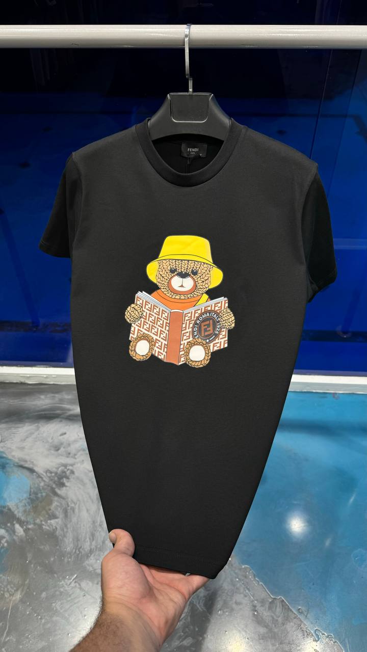 Fendi Kısa Kollu Siyah T-Shirt