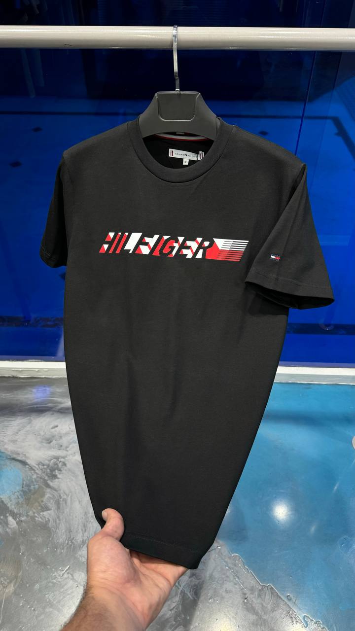 Tommy Hilfiger Kısa Kollu Siyah T-Shirt